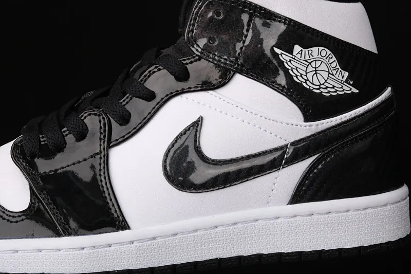 All Categories Air Jordan Jordan Series Basketball Shoes Air Jordan 1 Mid Air Jordan 1 Mid "All-Star" AJ1 Joe 1 China All-Star Black and White Patent Leather Mid-top Versatile Casual Sports Shoes DD1649-001